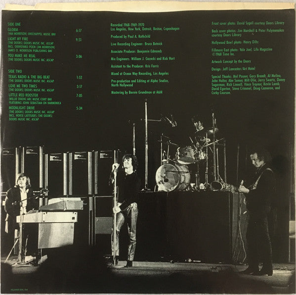 Doors* : Alive, She Cried (LP, Album, Club, Car)