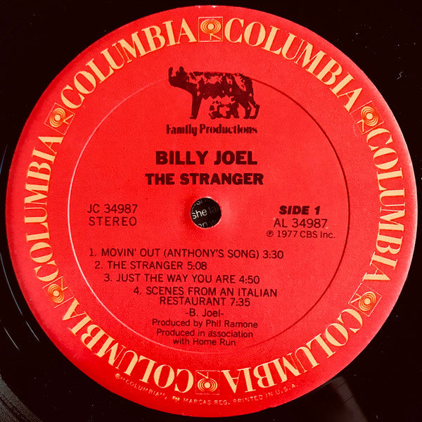 Billy Joel : The Stranger (LP, Album, Car)