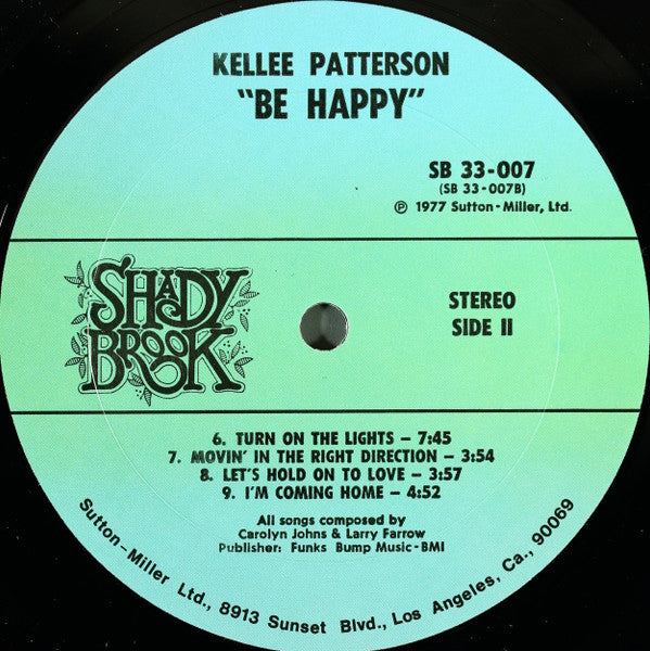 Kellee Patterson : Be Happy (LP, Album)