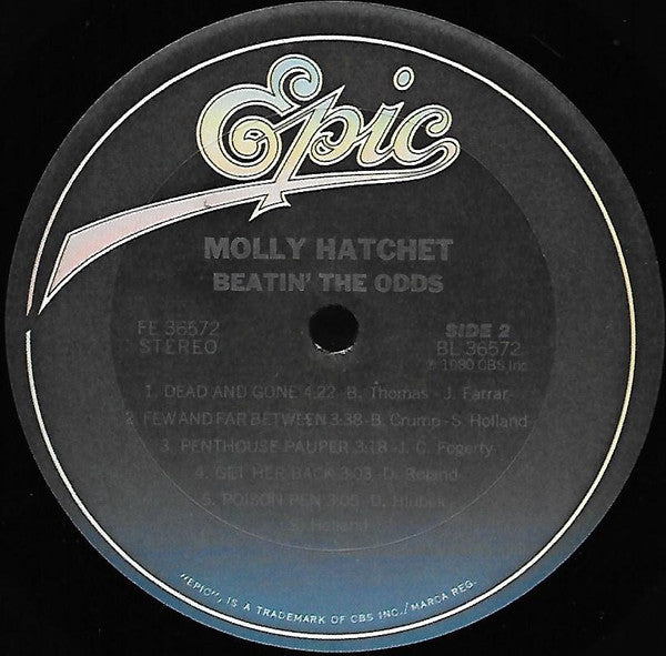 Molly Hatchet : Beatin' The Odds (LP, Album, Ter)