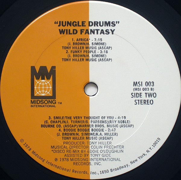 Wild Fantasy : Jungle Drums (LP, Album)
