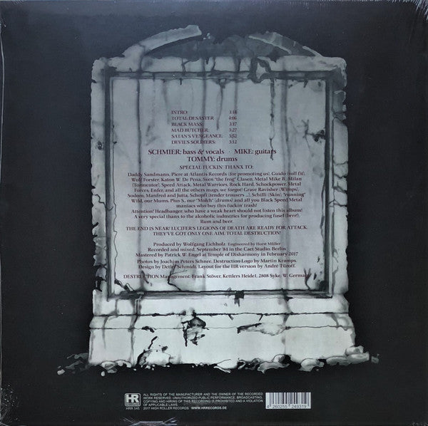 Destruction : Sentence Of Death (12", MiniAlbum, Ltd, RE, US )