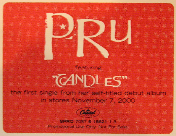 Pru : Candles (12", Promo)