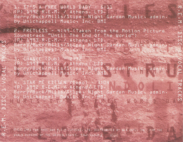 R.E.M. : The Automatic Box (4xCD, Comp + Box, Ltd)