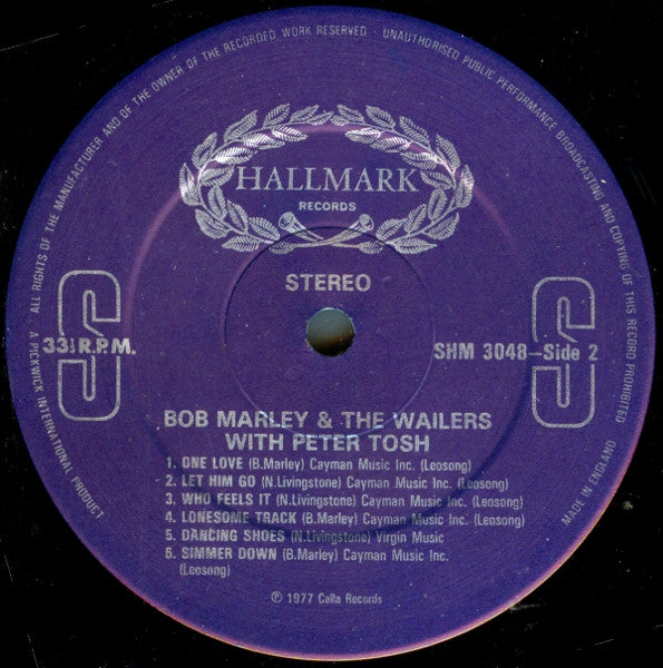 Bob Marley And The Wailers* With Peter Tosh : Bob Marley And The Wailers With Peter Tosh (LP, Comp)