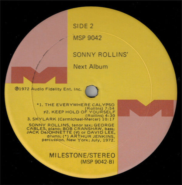 Sonny Rollins : Next Album (LP, Album)