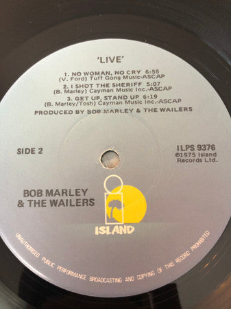 Bob Marley And The Wailers* : Live! (LP, Album, RE, Jac)