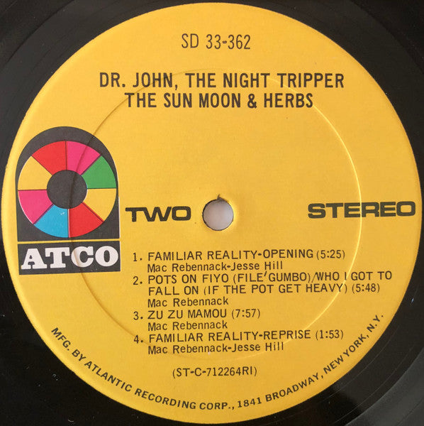 Dr. John, The Night Tripper* : The Sun, Moon & Herbs (LP, Album, RI-)