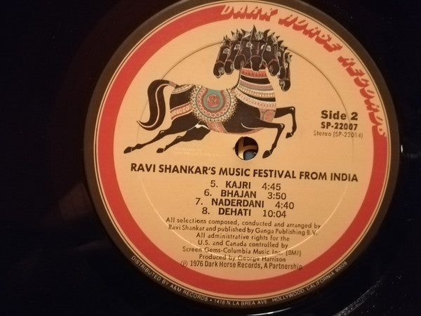 Ravi Shankar : Ravi Shankar's Music Festival From India (LP, Album)