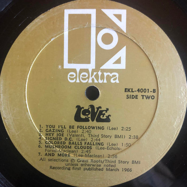 Love : Love (LP, Album, Mono)