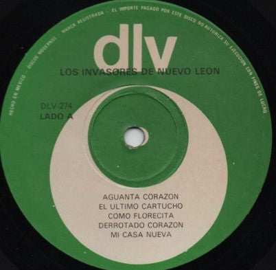 Los Invasores De Nuevo León* : Aguanta Corazón (LP, Album)