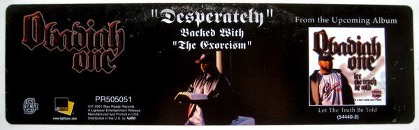 Obadiah One : Desperately / The Exorcism (12")