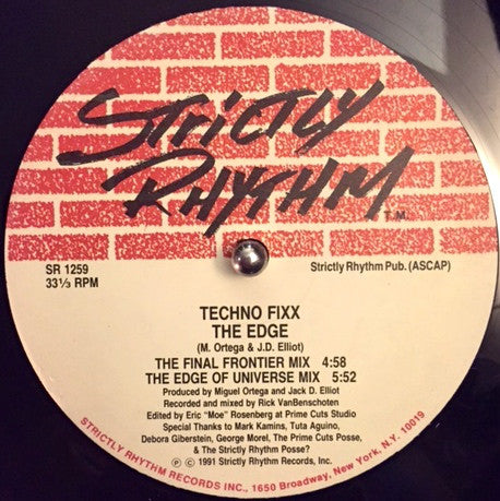 Techno Fixx : Caution / The Edge (12")