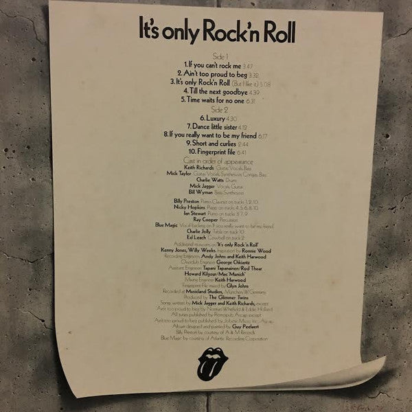 The Rolling Stones : It's Only Rock 'N Roll (LP, Album)