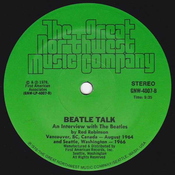 Red Robinson : Beatle Talk... (LP)