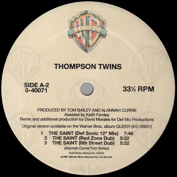 Thompson Twins : Come Inside / The Saint (12", Maxi)