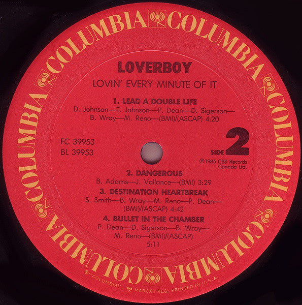 Loverboy : Lovin' Every Minute Of It (LP, Album)