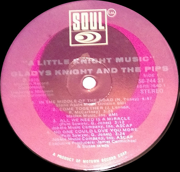 Gladys Knight And The Pips : A Little Knight Music (LP, Album)