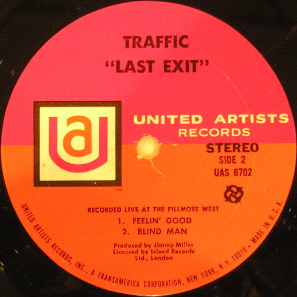 Traffic : Last Exit (LP, Album, Res)