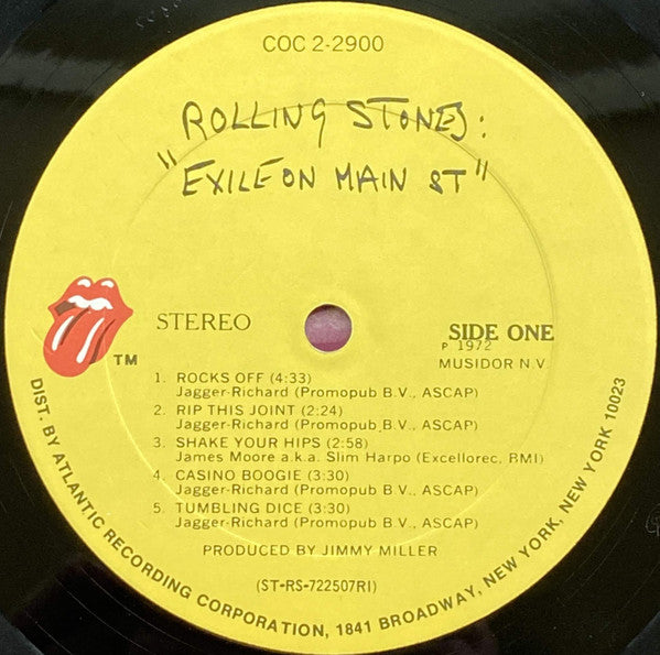 The Rolling Stones : Exile On Main St (2xLP, Album, RI )