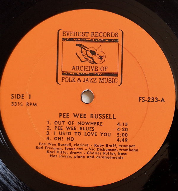 Pee Wee Russell : Pee Wee Russell (LP, Album)