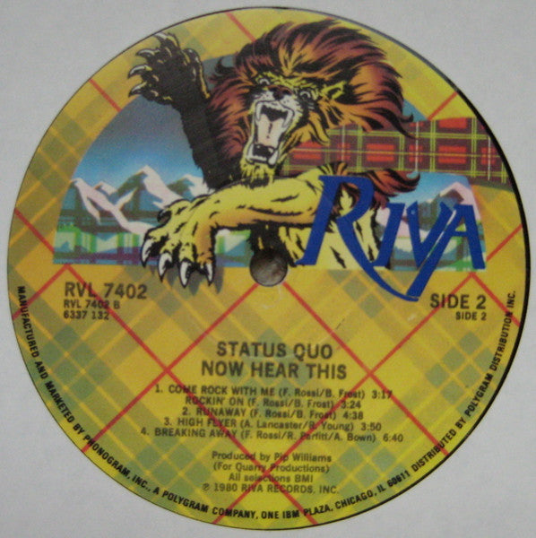 Status Quo : Now Hear This (LP, Album)