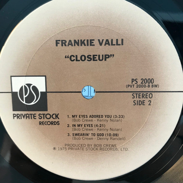 Frankie Valli : Closeup (LP, Album, Ter)