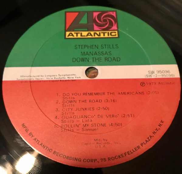 Stephen Stills & Manassas : Down The Road (LP, Album, Club)