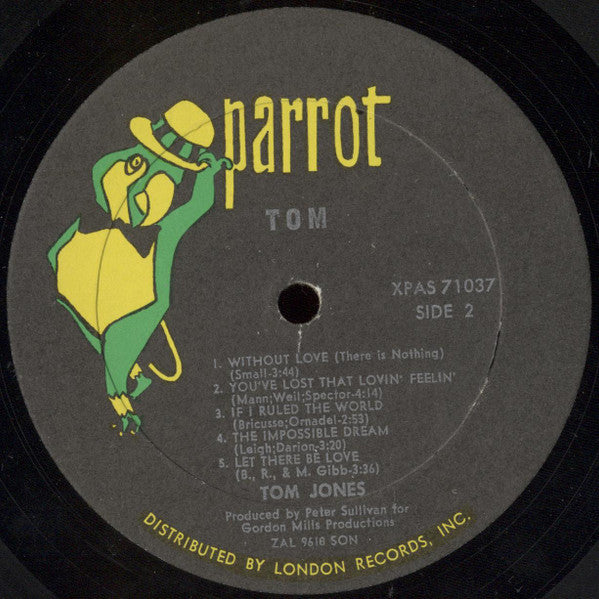 Tom Jones : Tom (LP, Album, SON)