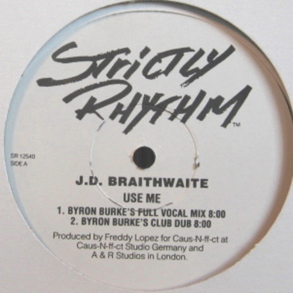 J.D. Braithwaite : Use Me (12", Promo)