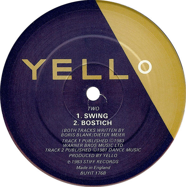Yello : I Love You (Extended Dance Version For Ladies & Gents) (12", Single)
