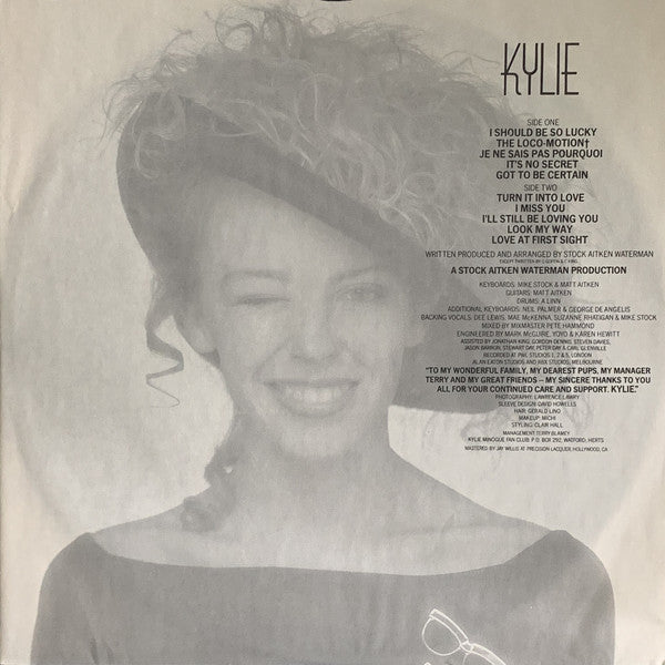 Kylie Minogue : Kylie (LP, Album)