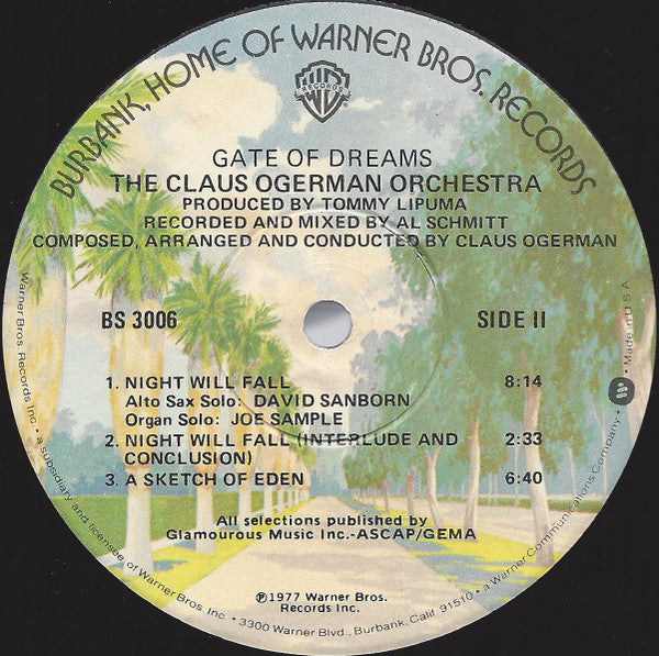 The Claus Ogerman Orchestra : Gate Of Dreams (LP, Album, Win)