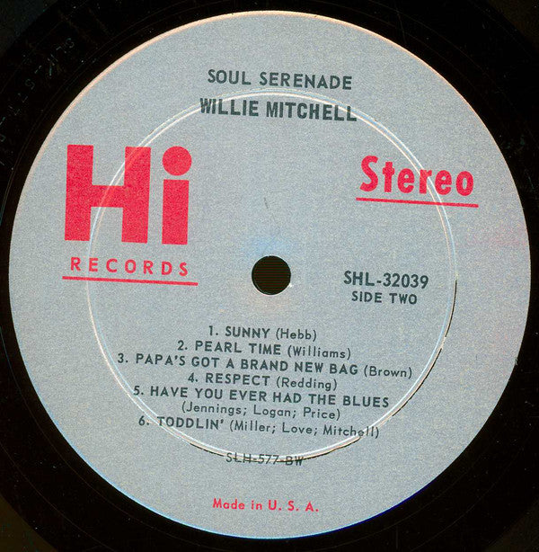 Willie Mitchell : Soul Serenade (LP, Album)