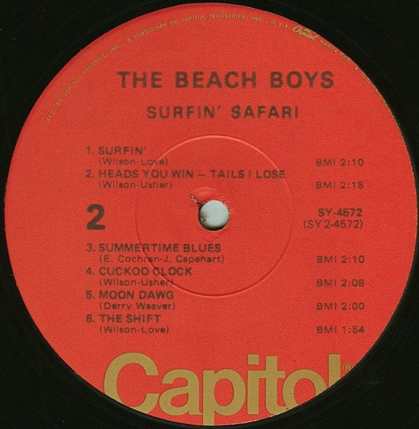 The Beach Boys : Surfin' Safari (LP, Album, RE, Jac)
