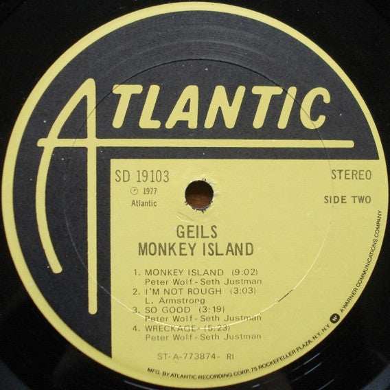 The J. Geils Band : Monkey Island (LP, Album, RI )