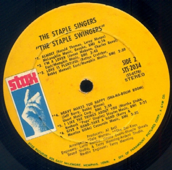 The Staple Singers : The Staple Swingers (LP, Album)