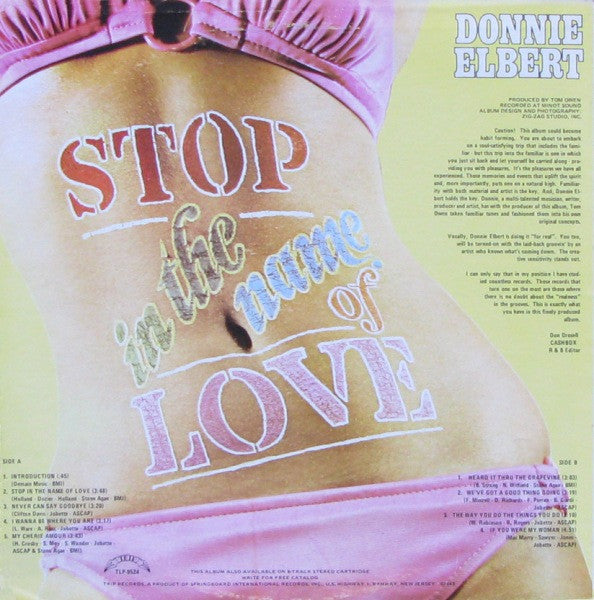 Donnie Elbert : Stop In The Name Of Love (LP, Album)
