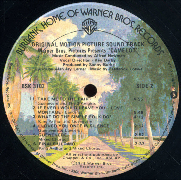 Lerner & Loewe / Vanessa Redgrave, Richard Harris : Camelot (Original Motion Picture Sound Track) (LP, Album, RE)