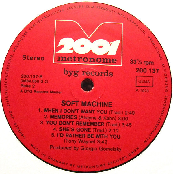 Soft Machine : Soft Machine (LP)