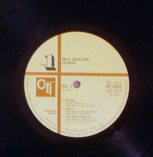 Milt Jackson : Olinga (LP, Album)