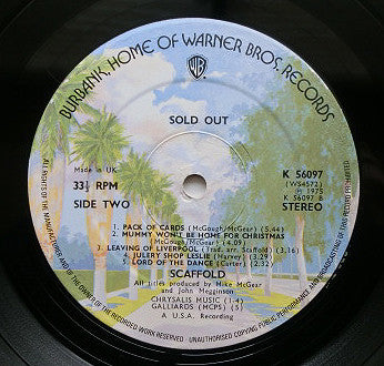 Scaffold : Sold Out (LP, Album)