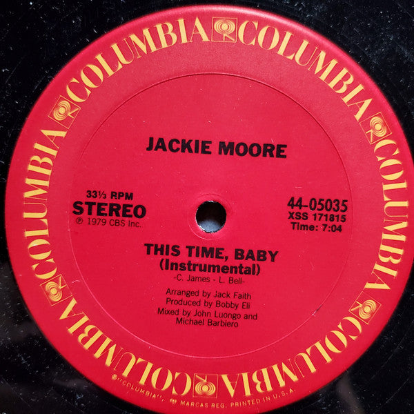 Jackie Moore : This Time Baby (12", RE)