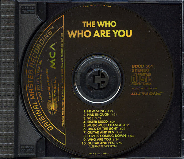 The Who : Who Are You (CD, Album, RE, RM, 24k)