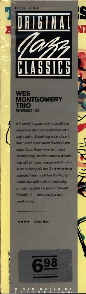 The Wes Montgomery Trio : A Dynamic New Sound: Guitar/Organ/Drums (LP, Album, RE)