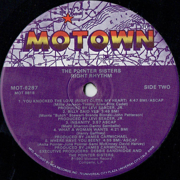 Pointer Sisters : Right Rhythm (LP, Album)