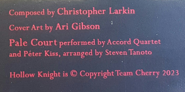 Christopher Larkin (2) : Hollow Knight Gods & Nightmares (LP, Album, Pic, RP)