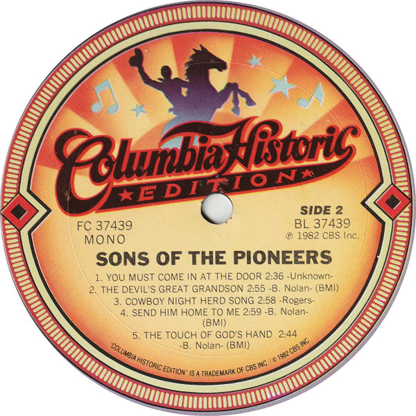 The Sons Of The Pioneers : The Sons Of The Pioneers (LP, Comp, Mono)