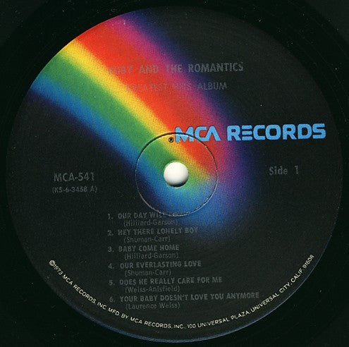 Ruby And The Romantics : Greatest Hits Album (LP, Comp)