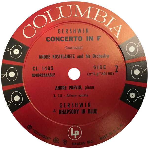 André Kostelanetz And His Orchestra, André Previn - George Gershwin : Rhapsody In Blue, Concerto In F (LP, Album)